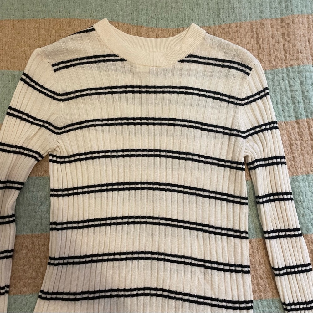 Striped H&M Ribbed Sweater
